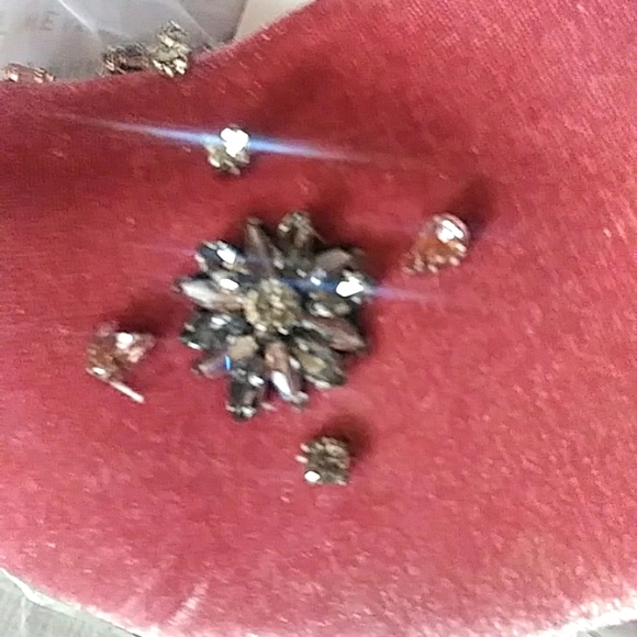 Who What Wear  Pink ALESSIA EMBELLISHED VELVET ANKLE BOOT  w/ Block Heel  NIB - Picture 4 of 9